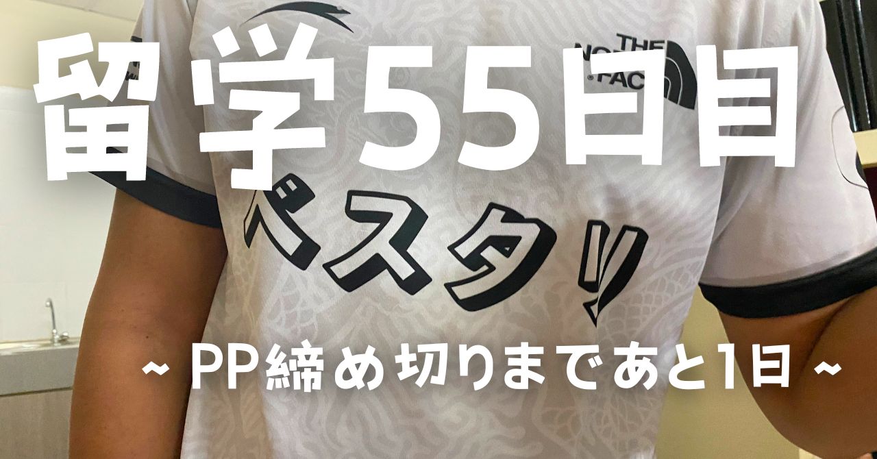 post-sumbnale-留学55日目　〜PP締め切りまであと1日〜